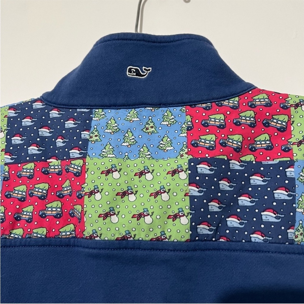 Vineyard Vines- Patchwork Christmas Quarter Zip S… - image 8
